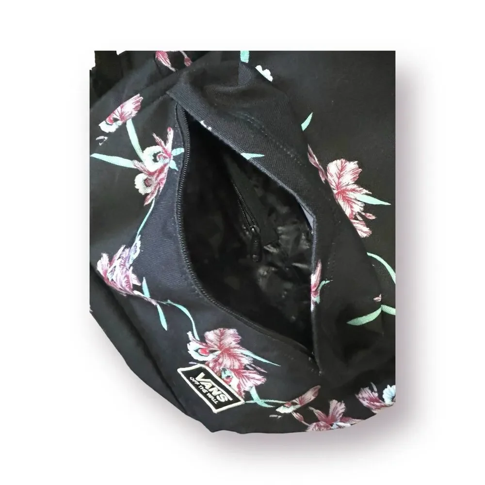 Vans Black‎ Rose Backpack School Bag